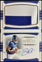 Saquon Barkley Football Cards 2018 National Treasures Rookie Jumbo Prime Signatures Booklet Prices