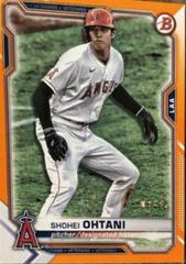 Shohei Ohtani [Orange] #85 Baseball Cards 2021 Bowman Prices