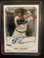 Eric Thames [Blue Refractor Autograph] #BCP102 Baseball Cards 2011 Bowman Chrome Prospects Prices