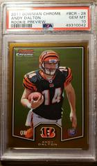 Andy Dalton #BCR-28 Football Cards 2011 Bowman Chrome Rookie Preview Prices