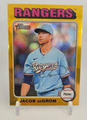 Jacob deGrom [Gold Refractor] #355 Baseball Cards 2024 Topps Heritage Chrome Prices