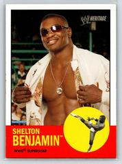 Shelton Benjamin Wrestling Cards 2006 Topps Heritage II WWE Prices