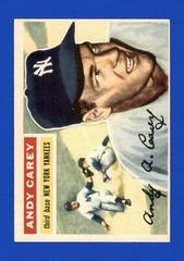 Andy Carey [White Back] #12 Baseball Cards 1956 Topps Prices
