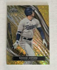 Shohei Ohtani [Gold Mini-Diamond Refractor] #85 Baseball Cards 2024 Topps Chrome Black Prices