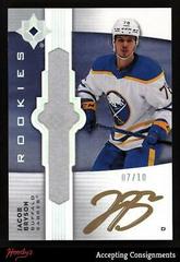 Jacob Bryson [Platinum] Hockey Cards 2021 Ultimate Collection Emblems Auto Prices