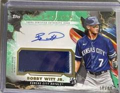 Bobby Witt Jr. [Green] Baseball Cards 2023 Topps Inception Autograph Patch Prices