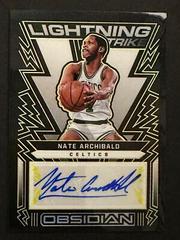 Nate Archibald [Yellow] Basketball Cards 2021 Panini Obsidian Lightning Strike Signatures Prices