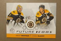 Jeremy Swayman, Charlie McAvoy Hockey Cards 2022 SP Authentic Future Icons Prices