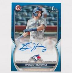 Spencer Horwitz [Blue] #PPA-SH Baseball Cards 2023 Bowman Paper Prospect Autographs Prices