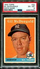 Gil McDougald [White Name] #20 Baseball Cards 1958 Topps Prices