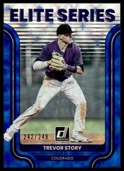 Trevor Story [Blue] #ES-8 Baseball Cards 2022 Panini Donruss Elite Series Prices
