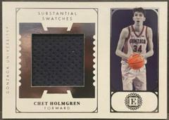 Chet Holmgren Basketball Cards 2022 Panini Chronicles Draft Picks Encased Substantial Rookie Swatches Prices