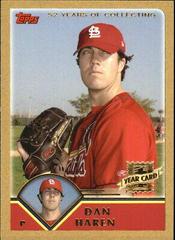 Dan Haren [Gold] Baseball Cards 2003 Topps Traded Prices
