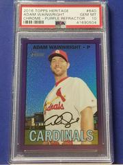 Adam Wainwright [Chrome Purple Refractor] #640 Baseball Cards 2016 Topps Heritage Prices