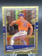 Justin Verlander [Gold] #157 Baseball Cards 2020 Panini Donruss Optic Prices