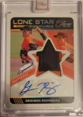 Grayson Rodriguez [Silver] Baseball Cards 2022 Panini Three and Two Lone Star Signatures Prices