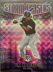 Tim Anderson #SC-22 Baseball Cards 2022 Panini Mosaic Storm Chasers Prices