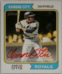 Amos Otis [Special Edition Red Ink] Baseball Cards 2023 Topps Heritage Real One Autographs High Number Prices