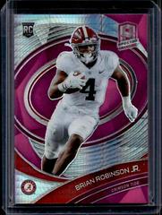 Brian Robinson Jr. [Neon Pink] #23 Football Cards 2022 Panini Chronicles Draft Picks Spectra Prices