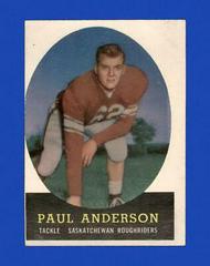 Paul Anderson Football Cards 1958 Topps CFL Prices