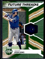 Josh Jung [Emerald] Baseball Cards 2022 Panini Elite Extra Edition Future Threads Prices