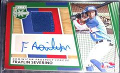 Fraylin Severino [Emerald] #DMS-FS Baseball Cards 2022 Panini Elite Extra Edition DPL Material Signatures Prices