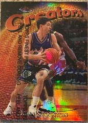 John Stockton [Refractor w/ Coating] #187 Basketball Cards 1998 Finest Prices