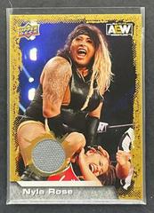 Nyla Rose [Mat Relic Gold] Wrestling Cards 2022 Upper Deck AEW Prices