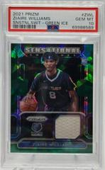 Ziaire Williams [Green Ice] Basketball Cards 2021 Panini Prizm Sensational Swatches Prices