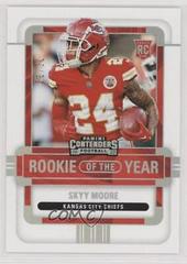 Skyy Moore [Silver] #ROY-SMO Football Cards 2022 Panini Contenders Rookie of the Year Prices