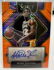 Magic Johnson [Orange Pulsar] #SG-MJN Basketball Cards 2021 Panini Select Signatures Prices
