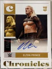 Elton Prince [Gold] Wrestling Cards 2022 Panini Chronicles WWE Signatures Prices