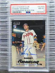 Dansby Swanson [Black Foil] #SCA-DS Baseball Cards 2017 Stadium Club Autographs Prices