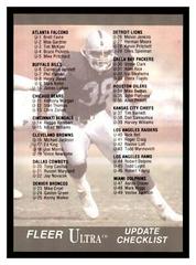 Checklist #100 Football Cards 1991 Ultra Update Prices