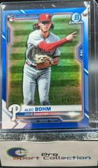 Alec Bohm [Blue Refractor] #94 Baseball Cards 2021 Bowman Chrome Prices
