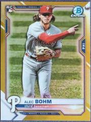 Alec Bohm [Gold Refractor] #94 Baseball Cards 2021 Bowman Chrome Prices