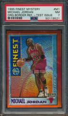 Michael Jordan [Orange Border Refractor Test Issue] #M1 Basketball Cards 1995 Finest Mystery Prices