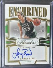 Larry Bird #8 Basketball Cards 2022 Panini Flawless Enshrined Signature Prices