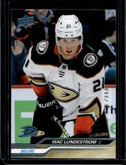 Isac Lundestrom [Deluxe] #4 Hockey Cards 2023 Upper Deck Prices