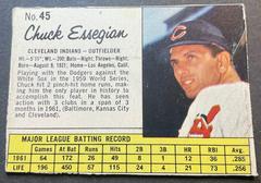 Chuck Essegian [Hand Cut] #45 Baseball Cards 1962 Jell O Prices