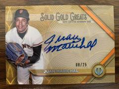 Juan Marichal [Orange] Baseball Cards 2022 Topps Tribute Solid Gold Greats Autographs Prices