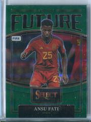 Ansu Fati [Green] #14 Soccer Cards 2022 Panini Select FIFA Future Prices