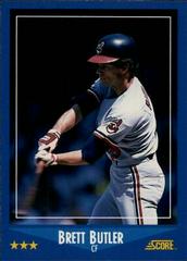 Brett Butler #122 Baseball Cards 1988 Score Glossy Prices
