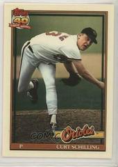 Curt Schilling #569 Baseball Cards 1991 Topps Tiffany Prices