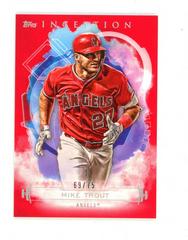Mike Trout [Red] Baseball Cards 2019 Topps Inception Prices