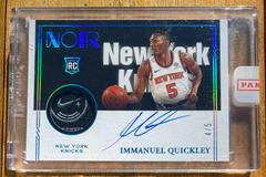 Immanuel Quickley [Patch Autograph Tag] #364 Basketball Cards 2020 Panini Noir Prices