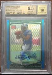 Matthew Stafford [Blue Refractor Autograph] Football Cards 2009 Bowman Chrome Prices