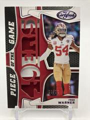 Fred Warner [Purple] #PG-FW Football Cards 2022 Panini Certified Piece of the Game Prices