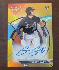 Brett Baty [Gold] Baseball Cards 2023 Topps Finest Autographs Prices