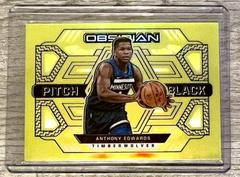 Anthony Edwards [Yellow Flood] #1 Basketball Cards 2021 Panini Obsidian Pitch Black Prices